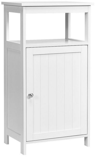 COSTWAY Badkommode, mit Fächern & Tür,verstellbares Regalbrett,40 x 30 x 70 cm