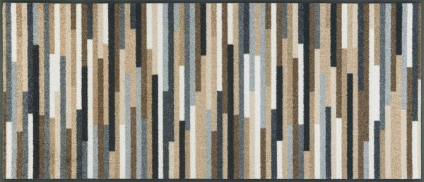 wash+dry by Kleen-Tex Teppich Mikado Stripes, rechteckig, Höhe: 7 mm, modernes Streifen Design, rutschhemmend, waschbar
