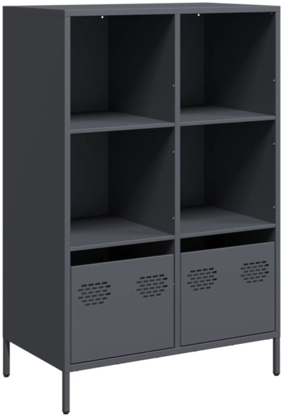vidaXL Highboard Anthrazit 68x39x103,5 cm Stahl 851384