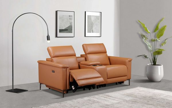 Home affaire 2-Sitzer Lund, 2er-Kinosofa, TV-Sessel, Multimedia-Sofa, USB-A, m. elektrischer o. manueller Relaxfunktion, Getränkehalter u. Staufach