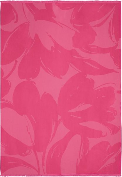 Plaid Plaid Florascence, Biederlack, sommerliches Plaid mit Fransen