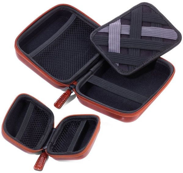 Troika 2er-Set Organizer-Etui mit Reißverschluss Onpack braun