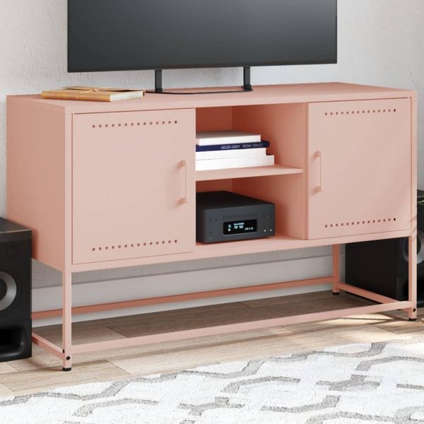 vidaXL TV-Schrank Rosa 100,5x39x60,5 cm Stahl 846513