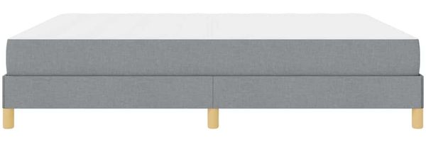 vidaXL Boxspringbett mit Matratze Hellgrau 180 x 200 cm Stoff 3398584 Bild 8