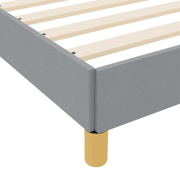 vidaXL Boxspringbett mit Matratze Hellgrau 180 x 200 cm Stoff 3398584 Bild 10