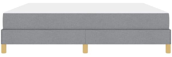 vidaXL Boxspringbett mit Matratze Hellgrau 180 x 200 cm Stoff 3398584 Bild 7