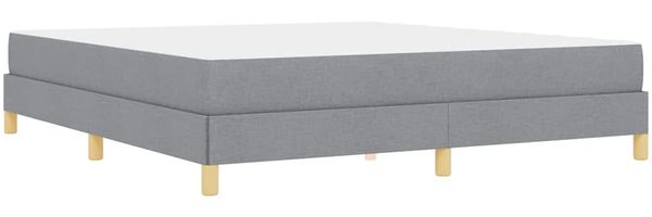 vidaXL Boxspringbett mit Matratze Hellgrau 180 x 200 cm Stoff 3398584 Bild 9