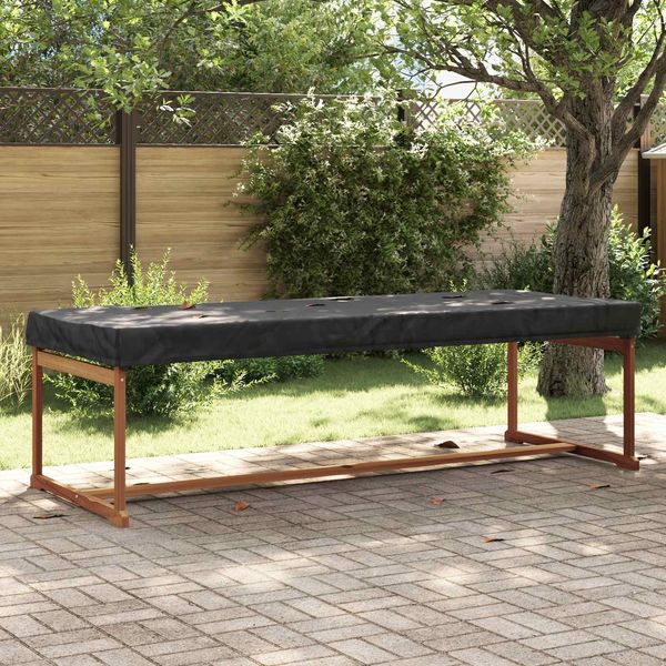 vidaXL Tischdecken Uni Schwarz 242 x 102 x 15 cm Stoff 4106126