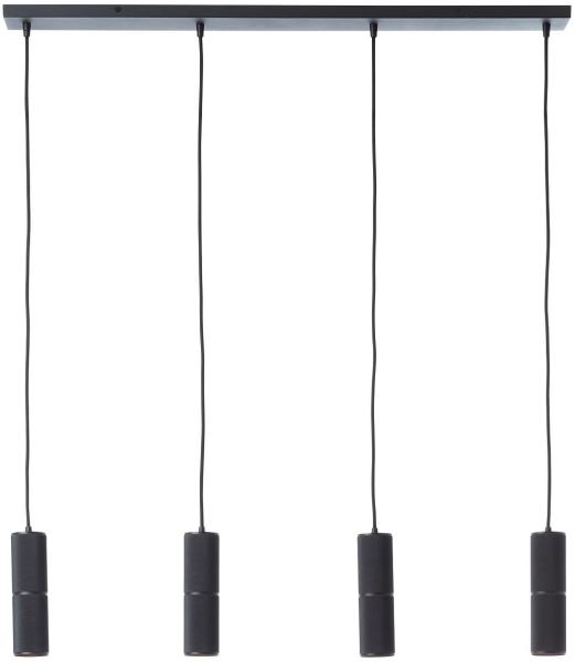 Brilliant AG Leuchten G80052-76 Marty LED Pendelleuchte 4-flammig sand schwarz