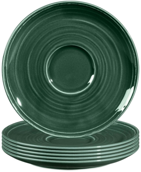 Seltmann Weiden Terra Kombi-Untertasse ø 16,1 cm moosgrün 6er Set