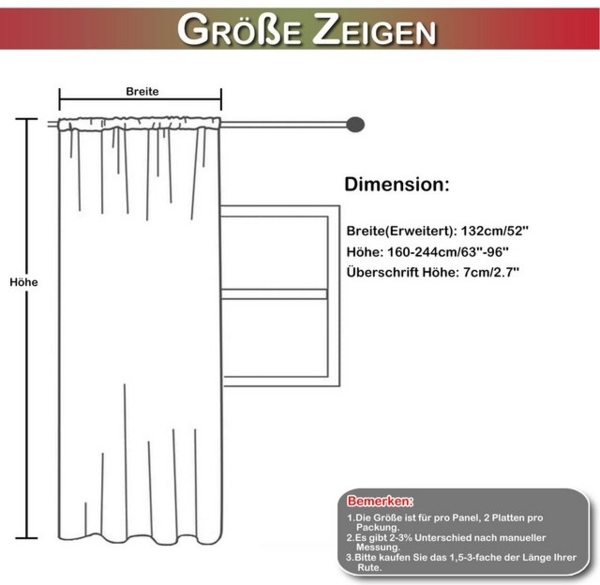 BTTO V&G Gardine Voile Gardinen Weihnachtsdeko,Weihnachten Vorhang Schneeflocke (2 St), halbtransparent, für Wohnzimmer, Schlafzimmer, Partydekoration, Hotel, Restaurant Bild 4