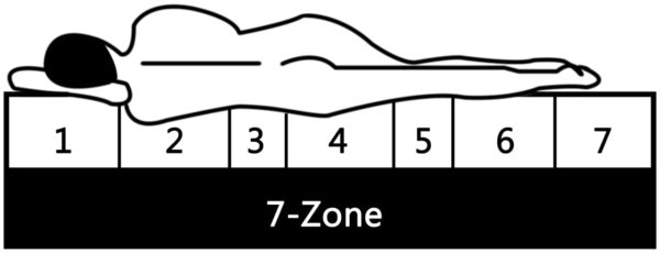vidaXL Matratze 90 x 200 cm 7 Zonen Taschenfedern 20 cm H2 282811 Bild 9