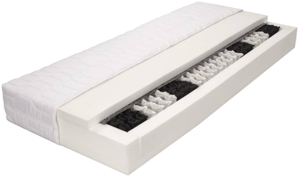 vidaXL Matratze 90 x 200 cm 7 Zonen Taschenfedern 20 cm H2 282811 Bild 2