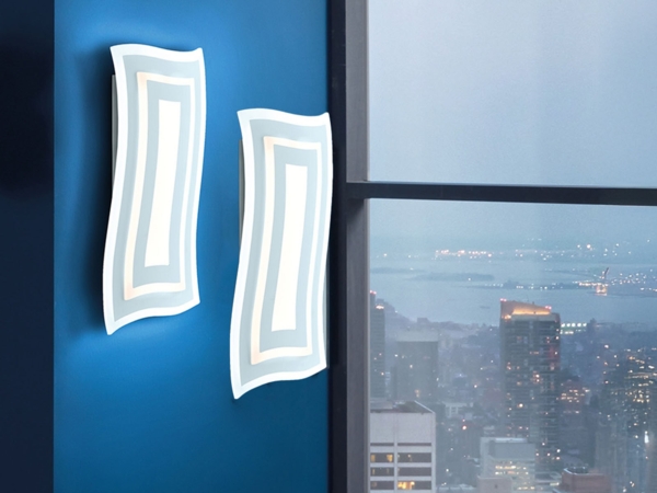 2er SET LED Wandlampen mit Schalter, dimmbar & Tageslicht, Höhe 43cm