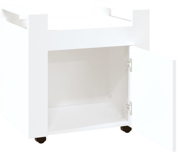vidaXL Bürowagen Weiß 60x45x60 cm Holzwerkstoff 816608 Bild 4