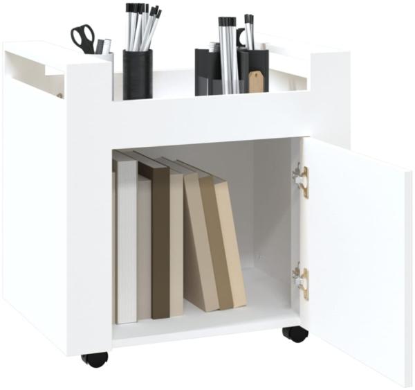 vidaXL Bürowagen Weiß 60x45x60 cm Holzwerkstoff 816608 Bild 10