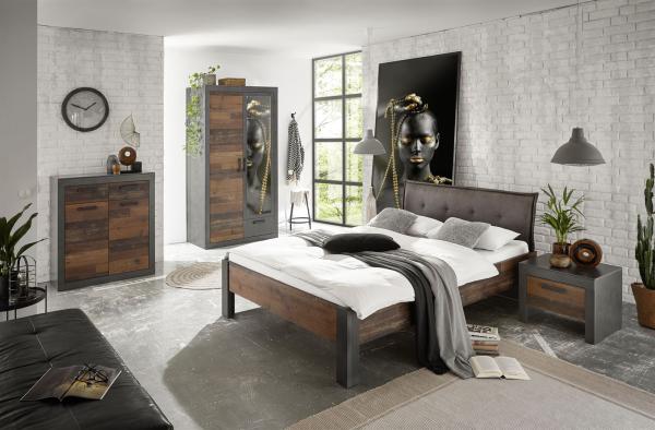 Schlafzimmer II Brooklyn 140x200 - Oldwood