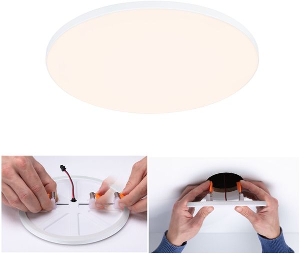 Paulmann 79946 LED Einbaupanel Veluna Edge IP44 200mm 3000K Weiß dimmbar