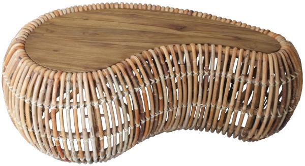 Sit Möbel Couchtisch, Rattan natur, 120 x 80 x 45 cm