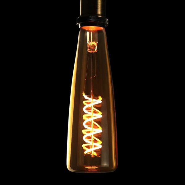ZMH E27 LED Retro Edison Glühbirne 4W Wein Flasche Form Warm Weiß 2200K Gold Farbe Dekorative Spirale Filament Glühbirne für