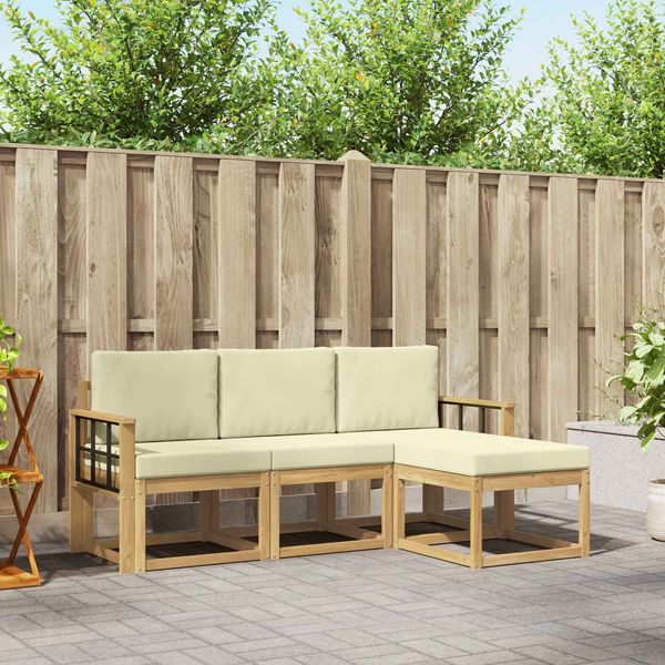 vidaXL Outdoor-Sofagarnitur 4 pcs 3387464