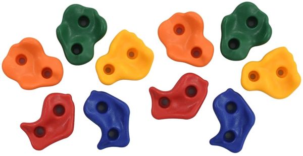 vidaXL Klettersteine 10 Stk. Mehrfarbig PE 91806
