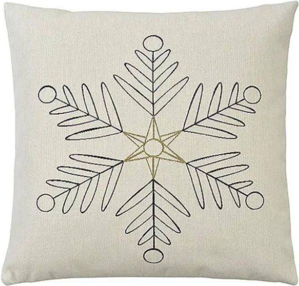 sander table + home Kissenhülle Snowflakes 45 x 45 cm
