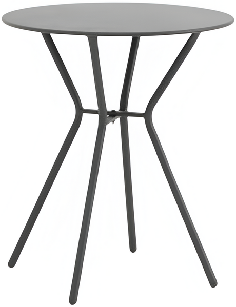 Bistrotisch rund 70x60cm Gartentisch Terrasse Balkon Balkontisch Tisch klein schwarz