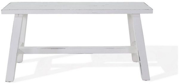 More2Home Sitzbank Deko-Bank, BENCH-M, Holz vintage-weiß, 90 cm breit