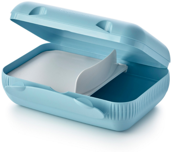 Tupperware Eco+ Lunch-Box Brotdose Sandwich Dose ToGo mit Trennwand Pausenbox