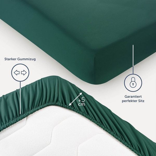 Blumtal Spannbettlaken Premium Microfaser - Oekotex zertifiziertes Bettlaken, (2 Stück), Laken in vielen Größen und Farben erhältlich