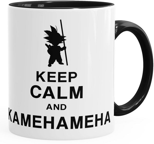 MoonWorks Tasse Son Goku Tasse Keep Calm and Kamehameha Dragon Ball, Keramik