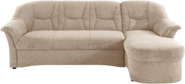 DOMO collection Ecksofa Sarafina zeitlos und komfortabel, optional mit Federkern, L-Form, wahlweise mit Bettfunktion