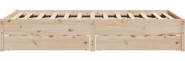 vidaXL Massivholzbett ohne Matratze 120x190 cm Kiefernholz 3301728 Bild 7