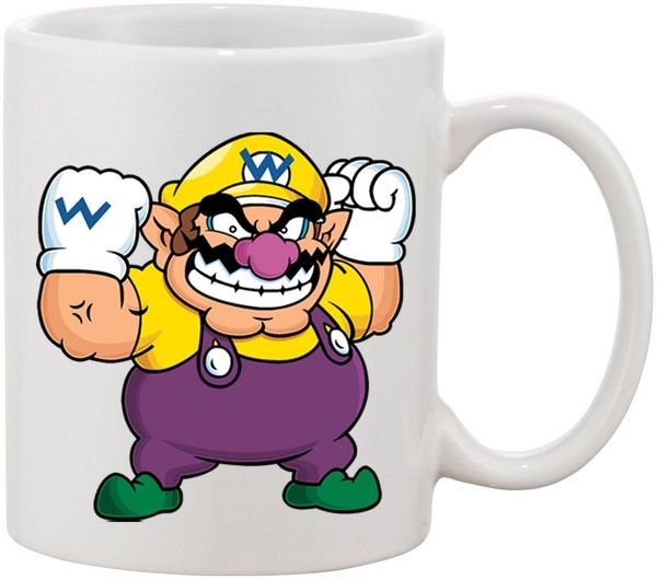 Blondie & Brownie Tasse Wario Mario Super Retro Gamer Gaming Spiele Konsole, Keramik
