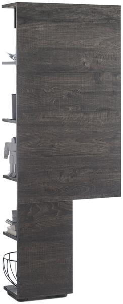 Regal >Dartford I< in Wenge aus MDF - 55x145x22cm (BxHxT)