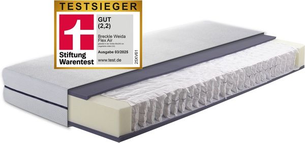 Taschenfederkernmatratze Flex Air, Breckle, 19 cm hoch, (1-tlg)