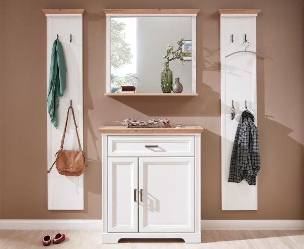 Garderoben-Set >Jasmin< in Pinie-Hell - 223x204x41cm (BxHxT)