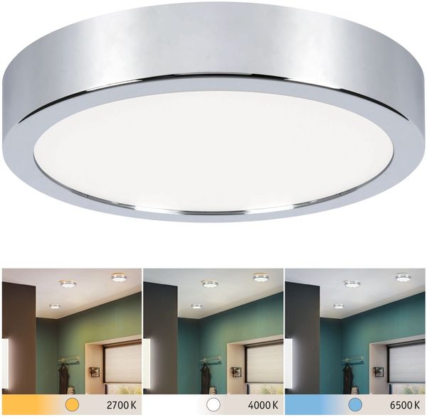 Paulmann No. 78925 LED Panel Aviar IP44 WhiteSwitch 220mm 13W 2.700K Chrom