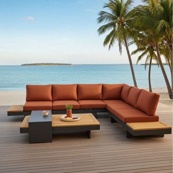 Lesli Living Gartenlounge-Set Lesli Living Lounge-Set Barbados Terra