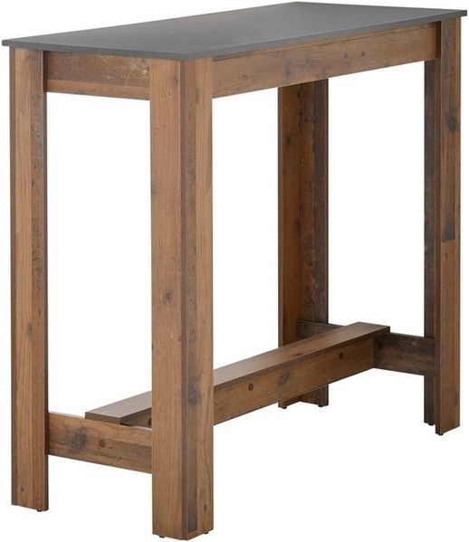 Stolkom Sp.z.o.o. Bartisch in anthrazit, Old Style dunkel - 115x103x50 (BxHxT) Bild 4