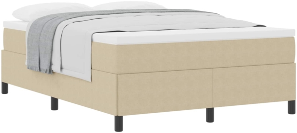 vidaXL Boxspringbett Grau-Grün 140 x 200 cm Samt 42006976