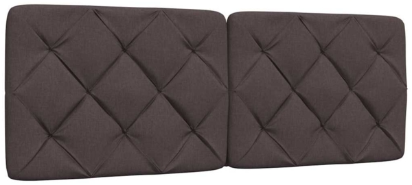 vidaXL Bettgestell ohne Matratze Dunkelbraun 140x200 cm Stoff 3310604 Bild 6