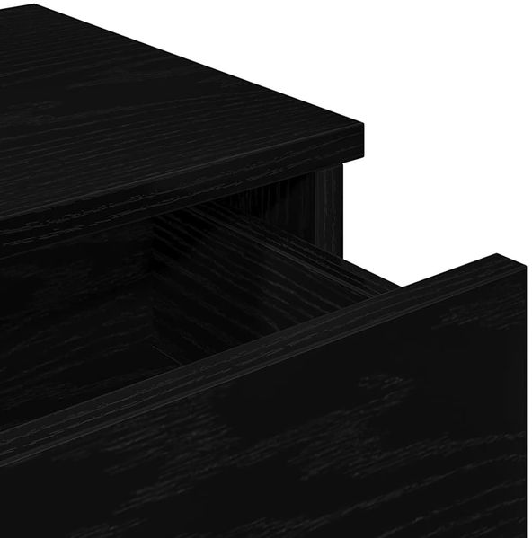 vidaXL Wandregal mit Schubladen Schwarz 100x37,5x19 cm Holzwerkstoff 859960 Bild 8