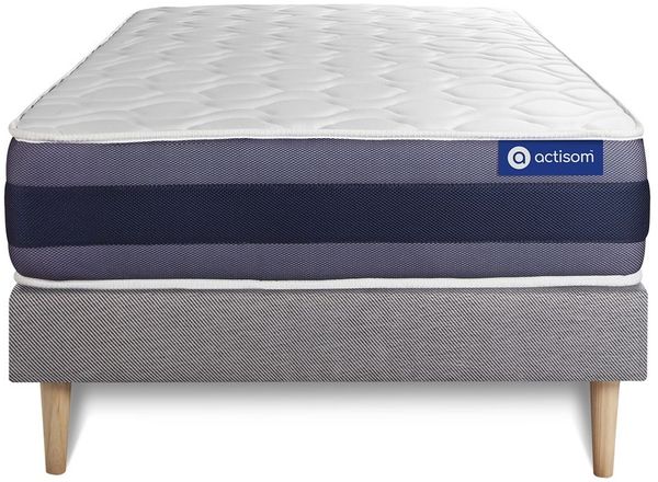 Actilatex morpho matratze 90x190 cm + Bettgestell mit lattenrost - Dicke : 24cm - Latex und Memory-schaum - H3