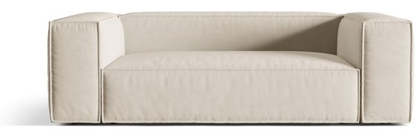 Micadoni Sofa Nuria 3-Sitzer Samt Beige