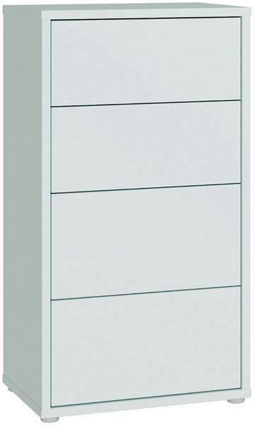 FORTE Kommode Alice Springs, Kommode Höhe 99,1 cm, 4 Schubkästen, Schubkästen mit Vollauszug, Grifflos, Push to open