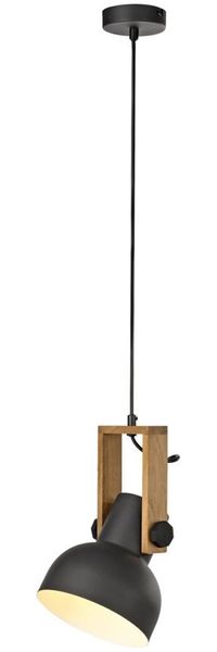 JUST LIGHT 15741-18 CUP 2.0 Pendelleuchte schwarz Holz E27