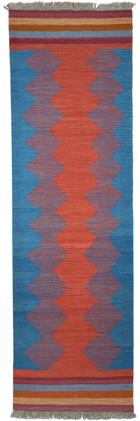 Looma 'Mehri' Kelim Gashgai handgewebt, Schurwolle Bunt, 60x198 cm