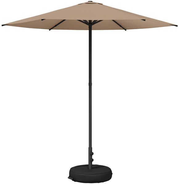 vidaXL Garten-Sonnenschirm 230x230 cm Polyester Rechtwinklig Taupe 42036214